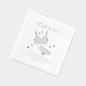 ランジェリーパーティーブライダルシャワーバチェロレッテ 箔ナプキン (左)