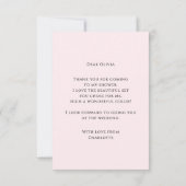 ランジェリーパーティーブライダルシャワーパンティパーティーありがとう サンキューカード (裏面)