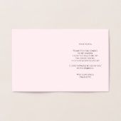 ランジェリーパーティーブライダルシャワーパンティパーティーありがとう 箔カード (内部)