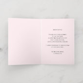 ランジェリーパーティーブライダルシャワーパンティパーティーありがとう 箔グリーティングカード (内側レイダウン)