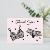 ランジェリーパーティーブライダルシャワー写真ありがとう サンキューカード (スタンド正面)