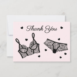 ランジェリーパーティーブライダルシャワー写真ありがとう サンキューカード