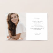 ランジェリーパーティーブライダルシャワー写真ありがとう 箔カード (内部)