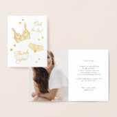 ランジェリーパーティーブライダルシャワー写真ありがとう 箔カード (ディスプレー)