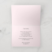 ランジェリーパーティーブライダルシャワー写真ありがとう 箔シーズンカード (内側レイダウン)