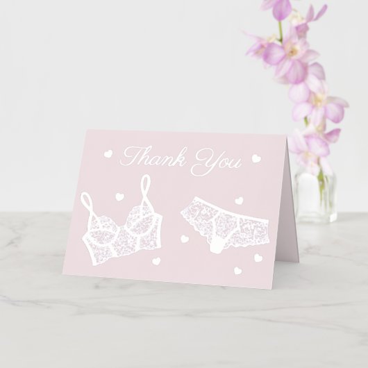 ランジェリーパーティーブライダルシャワー写真ありがとう 箔シーズンカード (蘭)