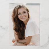 ランジェリーパーティーブライダルシャワー写真ありがとう 箔シーズンカード (裏面)