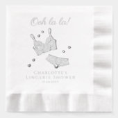 ランジェリーパーティー ブライダルシャワー バチェロレッテパーティー 箔ナプキン (正面)