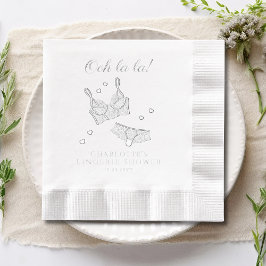 ランジェリーパーティー ブライダルシャワー ブライズメイドパーティー 箔ナプキン