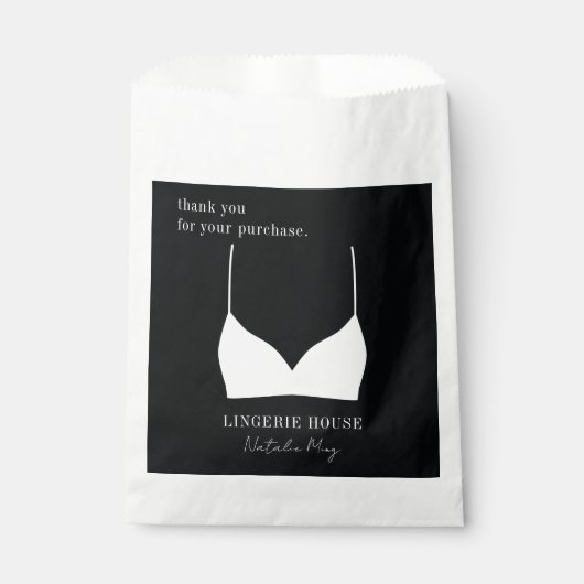 ランジェリーブティックをご利用いただきありがとうございます フェイバーバッグ (正面)