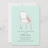 ランジェリーブライダルシャワーまたはバチェロレッテ 招待状 (正面)