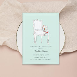 ランジェリーブライダルシャワーまたはバチェロレッテ 招待状