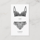 ランジェリーブライダルシャワーサイズ挿入 エンクロージャーカード (正面)