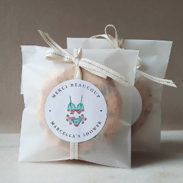 ランジェリーブライダルシャワーサンキュービター ラウンドシール