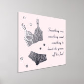 ランジェリーブライダルシャワーバチェロレッテ標識 箔ポスター (レイダウン)