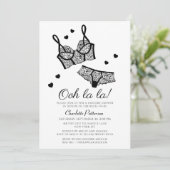 ランジェリーブライダルシャワーパンティバチェロレッテ 招待状 (スタンド正面)