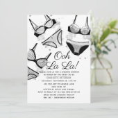 ランジェリーブライダルシャワーパンティバチェロレッテ 招待状 (スタンド正面)