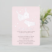 ランジェリーブライダルシャワーパンティバチェロレッテ 箔招待状 (立ち正面)