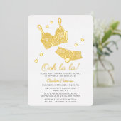 ランジェリーブライダルシャワーパンティバチェロレッテ 箔招待状 (立ち正面)