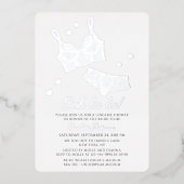 ランジェリーブライダルシャワーパンティバチェロレッテ 箔招待状 (正面)