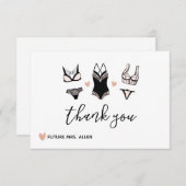 ランジェリーブライダルシャワーフラットサンキューホテル サンキューカード (正面/裏面)