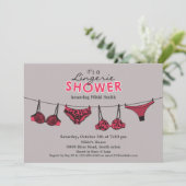 ランジェリーブライダルシャワーフラット招待状 招待状 (スタンド正面)