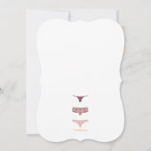 ランジェリーブライダルシャワーホワイト招待状 招待状 (裏面)