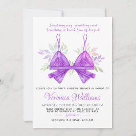 ランジェリーブライダルシャワー招待 招待状