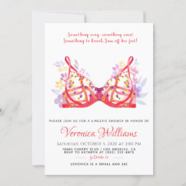 ランジェリーブライダルシャワー招待 招待状