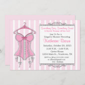 ランジェリーブライダルシャワー招待 招待状 (正面/裏面)