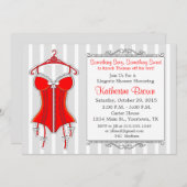 ランジェリーブライダルシャワー招待 招待状 (正面/裏面)