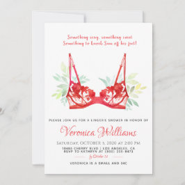 ランジェリーブライダルシャワー招待 招待状