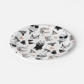 ランジェリーブライダルシャワー紙プレート ペーパープレート (アングル)