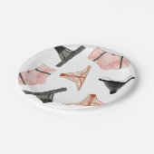 ランジェリーブライダルシャワー ペーパープレート (アングル)