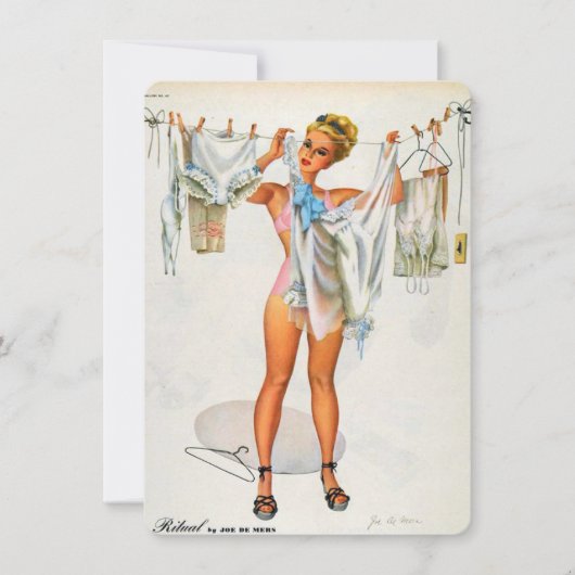 ランジェリーブライダルシャワー 招待状 (正面)