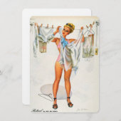 ランジェリーブライダルシャワー 招待状 (正面/裏面)