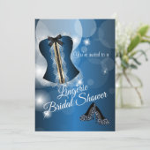ランジェリーブルーブライダルシャワーパーティー 招待状 (スタンド正面)