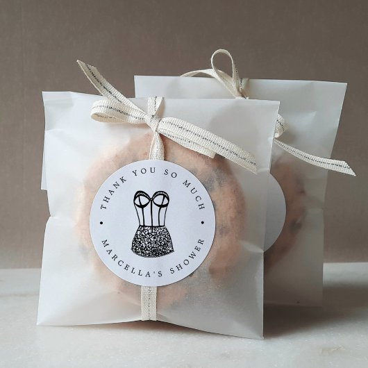 ランジェリーモダンシャワーサンキュー ラウンドシール