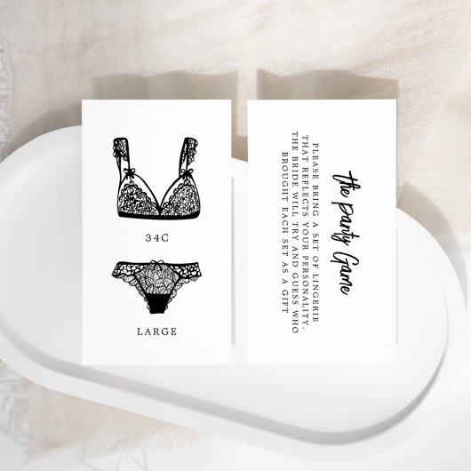 ランジェリーモダンパンティゲームサイズ挿入 エンクロージャーカード