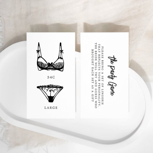 ランジェリーモダンパンティゲームサイズ挿入 エンクロージャーカード