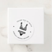 ランジェリーモダンブライダルシャワーありがとう フェイバータグ (インサイチュ)