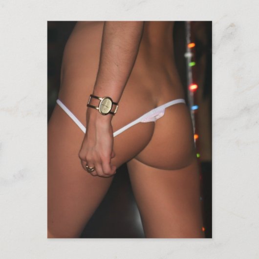 ランジェリーモデルかわいい下の写真 ポストカード (正面)