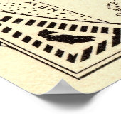 ランジェリーレイクスマップメインヴィンテージ ポスター (角)