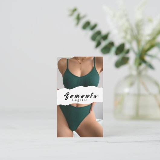 ランジェリー名刺 名刺 (スタンド正面)