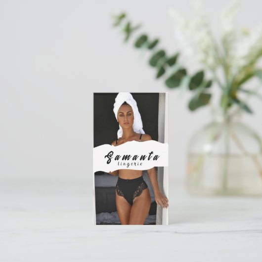 ランジェリー名刺 名刺 (スタンド正面)