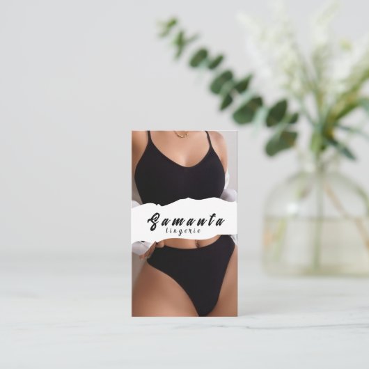 ランジェリー名刺 名刺 (スタンド正面)