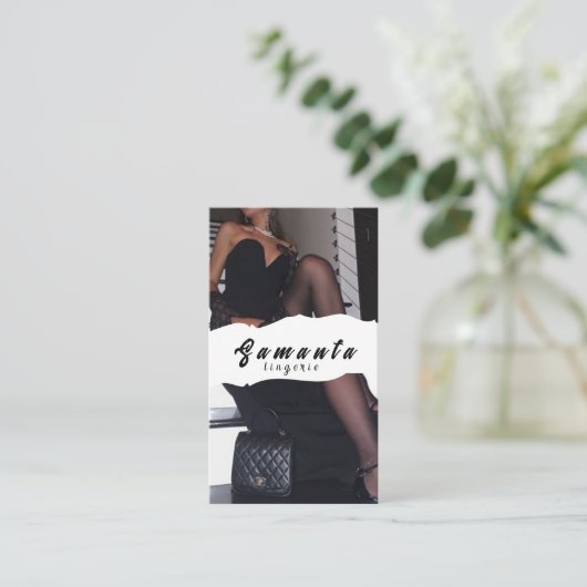 ランジェリー名刺 名刺 (スタンド正面)