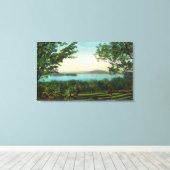 ランジェリー湖を一望 キャンバスプリント (インサイチュ (ウッドフロア))