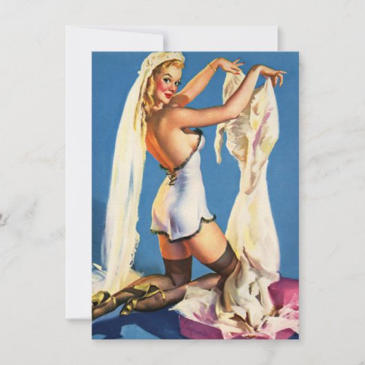 ランジェリー結婚シャワー 招待状 (正面)