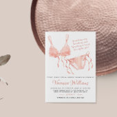 ランジェリー赤面ブライダルシャワー招待 招待状